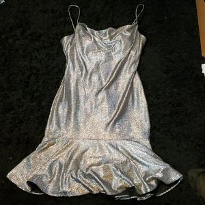 Silver mermaid dress